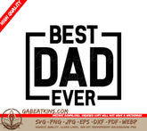 Best Dad Ever SVG Cut File -  Design Design SVG